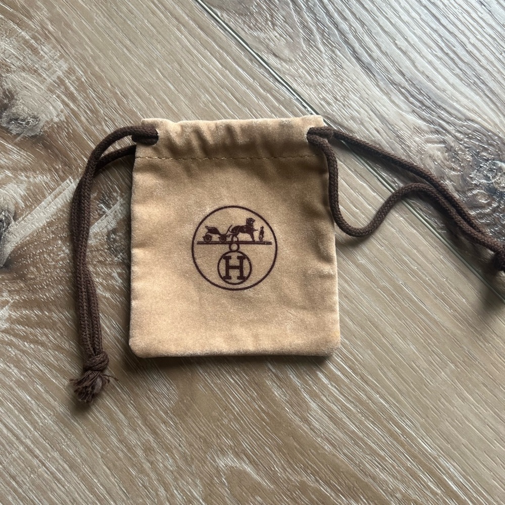 HERMÈS Vintage Mini Drawstring Pouch